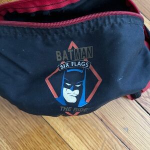 Vtg Six Flags Batman Ride 1993 Fanny Pack Bag
